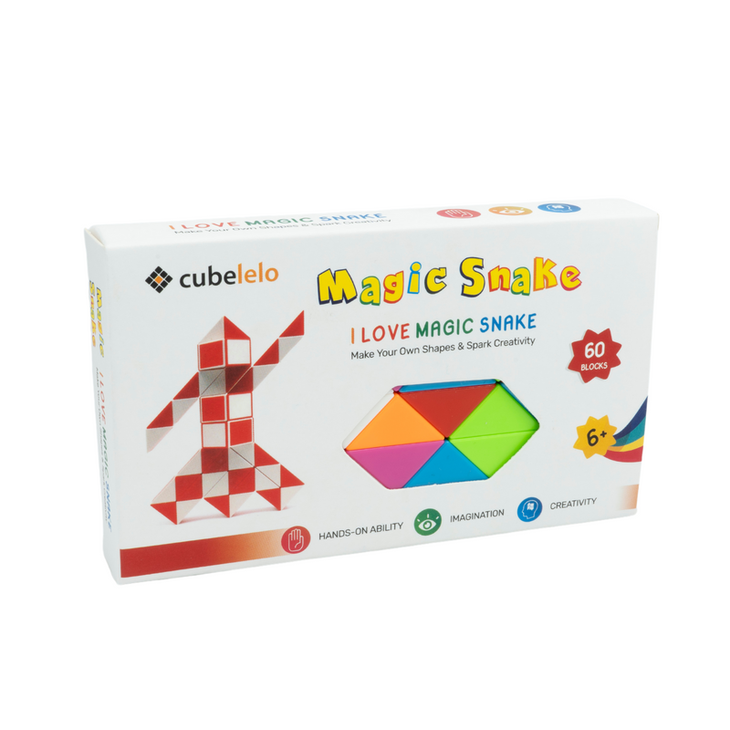 Cubelelo Magic Rainbow Snake Puzzle 60 Wedges  Box