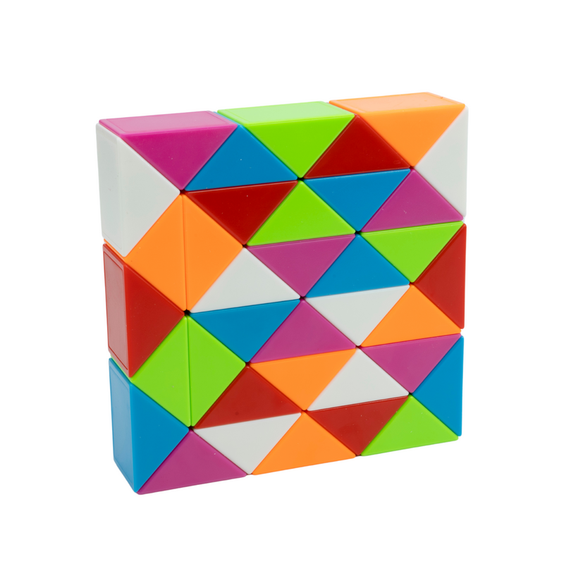 Cubelelo Magic Rainbow Snake Puzzle 36 Wedges Block