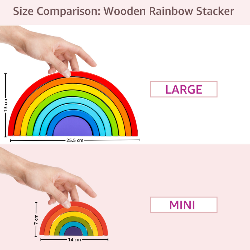 Wooden Rainbow Stacker (Large)