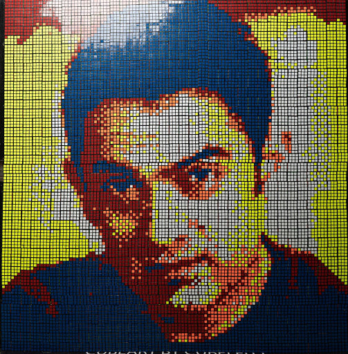 how to make a rubik's cube mosaic