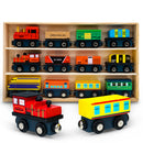 TinkerBox Premium Wooden Toy Train Set (Magnetic)