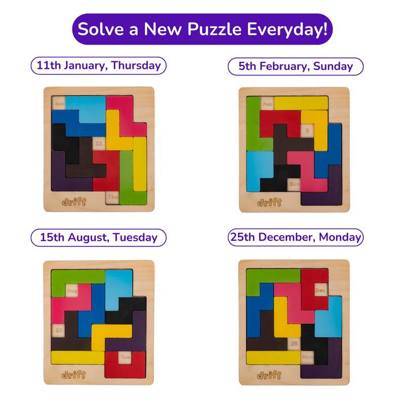 Drift Weekday Calendar Puzzle