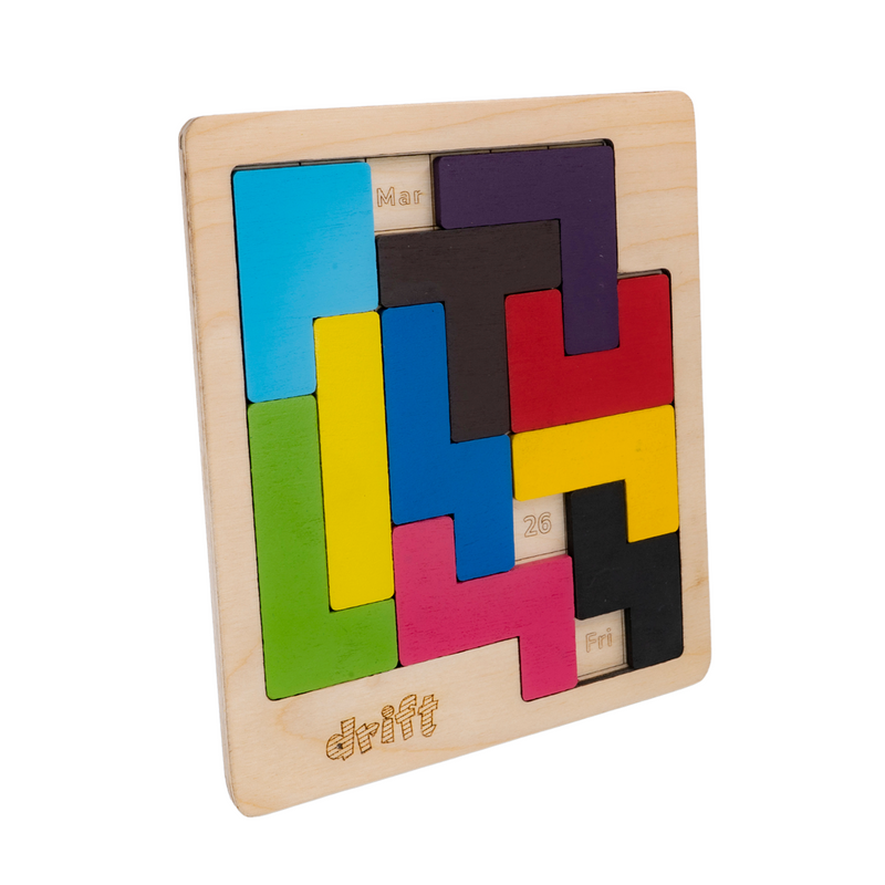 Drift Weekday Calendar Puzzle Wooden