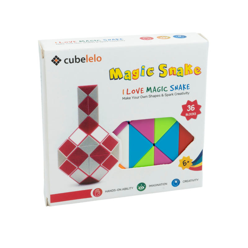 Cubelelo Magic Rainbow Snake Puzzle 36 Wedges Box