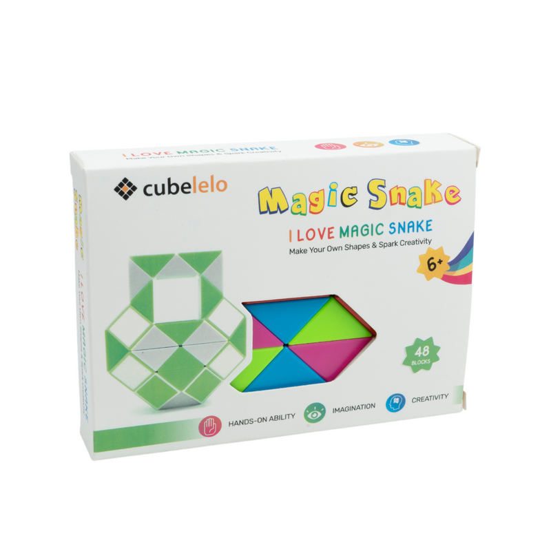Cubelelo Magic Rainbow Snake Puzzle 48 Wedges Box