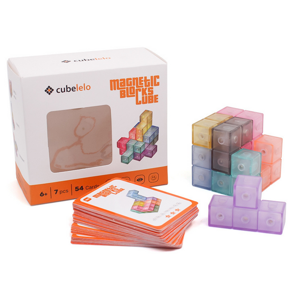 Cube Magnetic Blocks, 40 Multi-Colour Pieces
