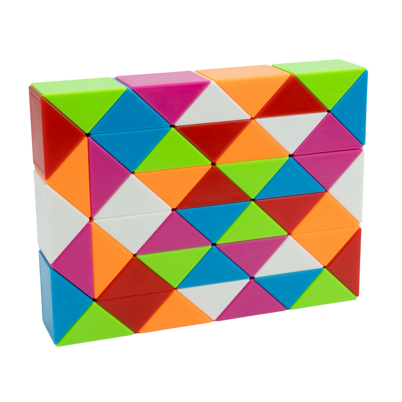 Cubelelo Magic Rainbow Snake Puzzle 48 Wedges  Block