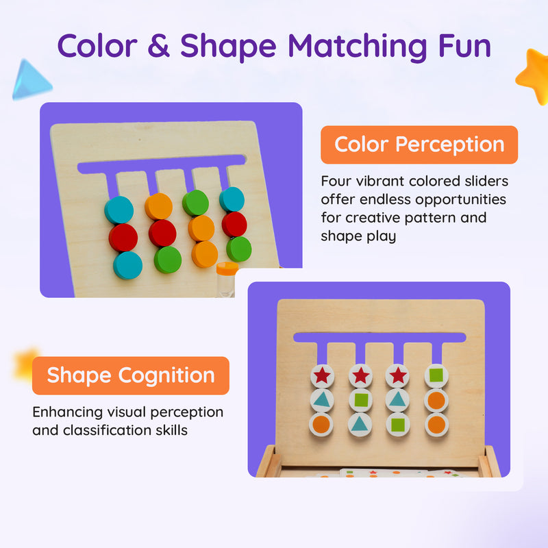 TinkerBox Color and Pattern Sliding Puzzle Game