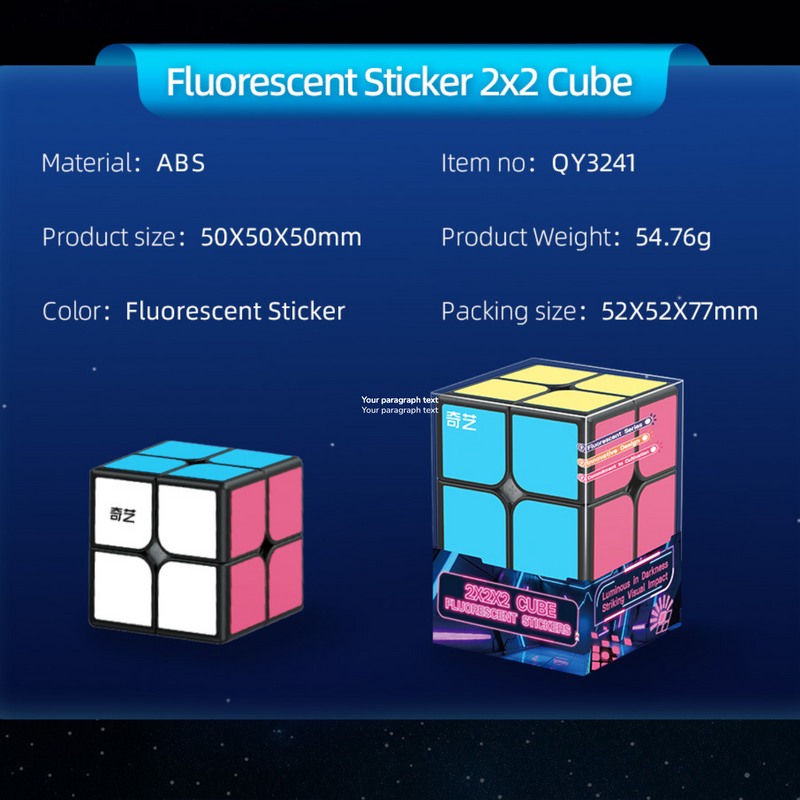 QiYi 2x2 Cube (Fluorescent stickers)