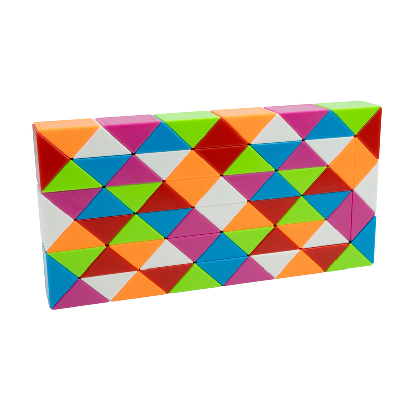 Cubelelo Magic Rainbow Snake Puzzle 72 Wedges  Block