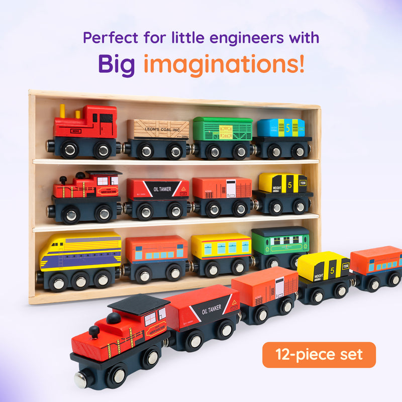 HOT Big Toy Train Set Buy TinkerBox Premium Wooden Toy Train