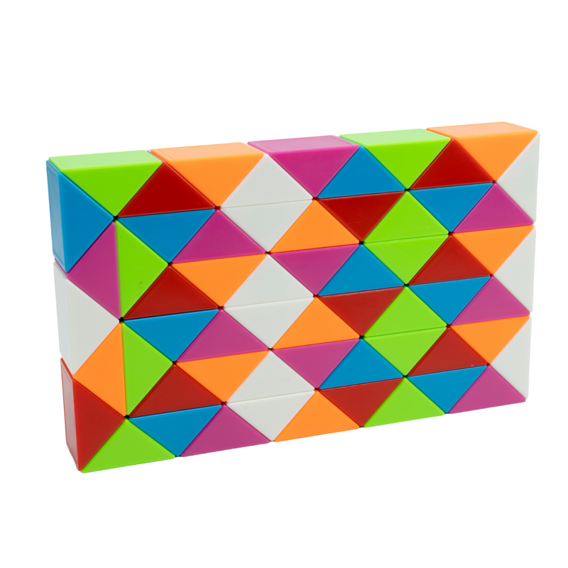 Cubelelo Magic Rainbow Snake Puzzle 60 Wedges  Block