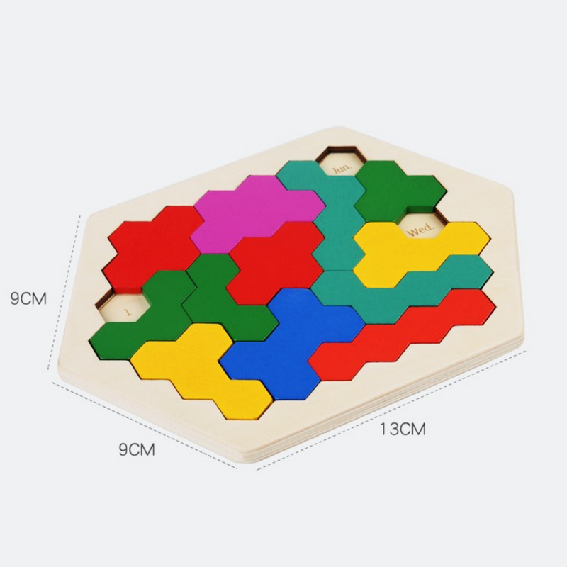 Drift Honeycomb Weekday Calendar Puzzle