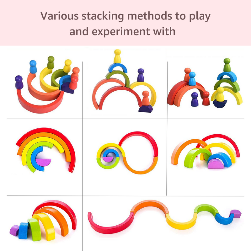 Wooden Rainbow Stacker (Mini)