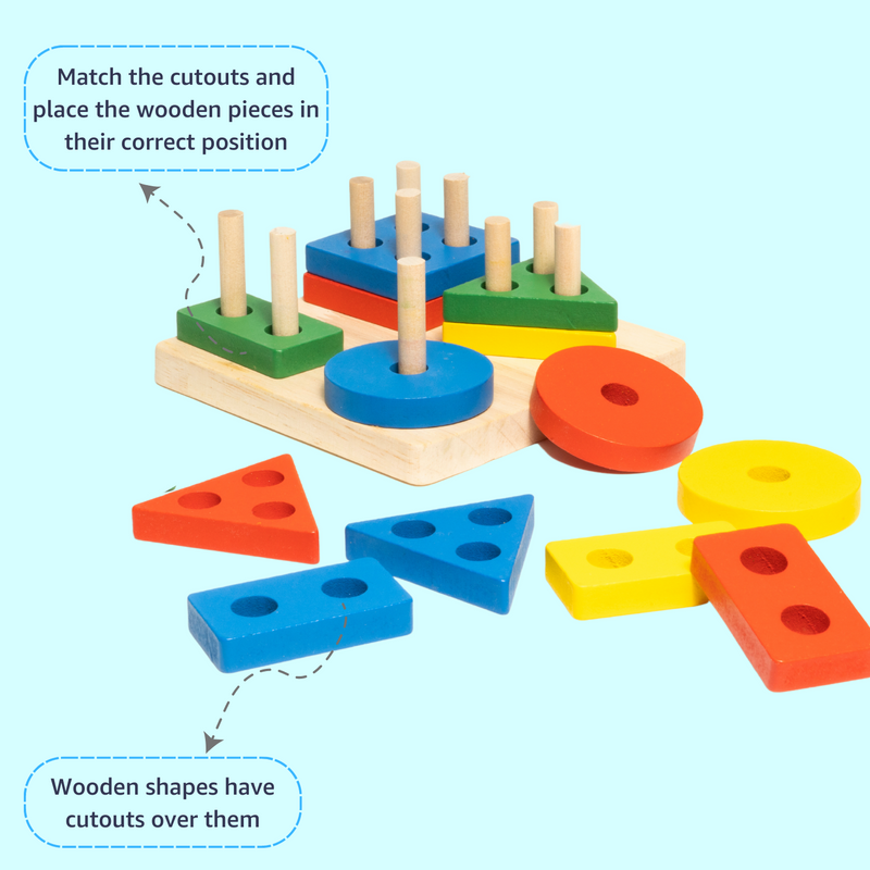 Wooden Column Stacking Blocks