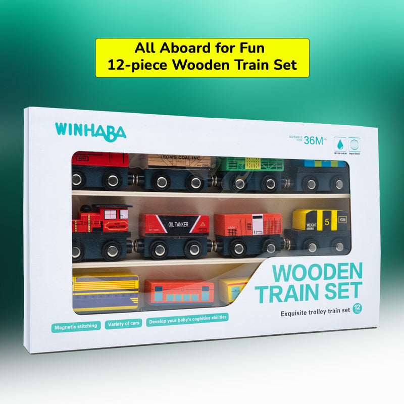 Drift Premium Wooden Toy Train Set (Magnetic)