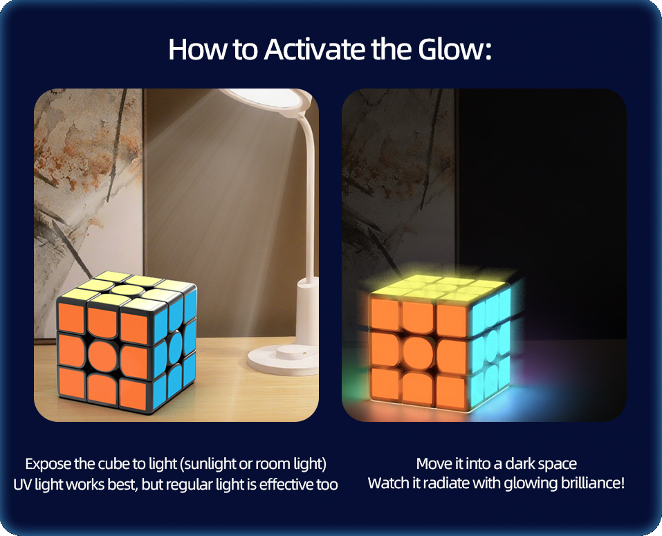 Buy QiYi 3x3 Cube (Magnetic, Fluorescent stickers) Speed Cube Online ...