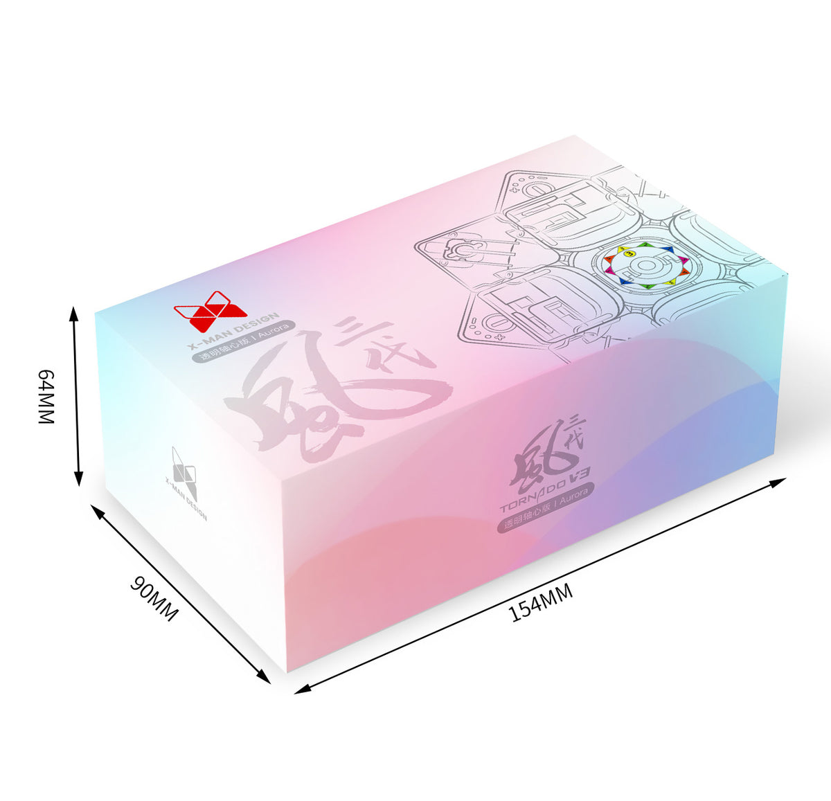 Buy QiYi X-Man Tornado v3 3x3 Pioneer Aurora (Limited Edition