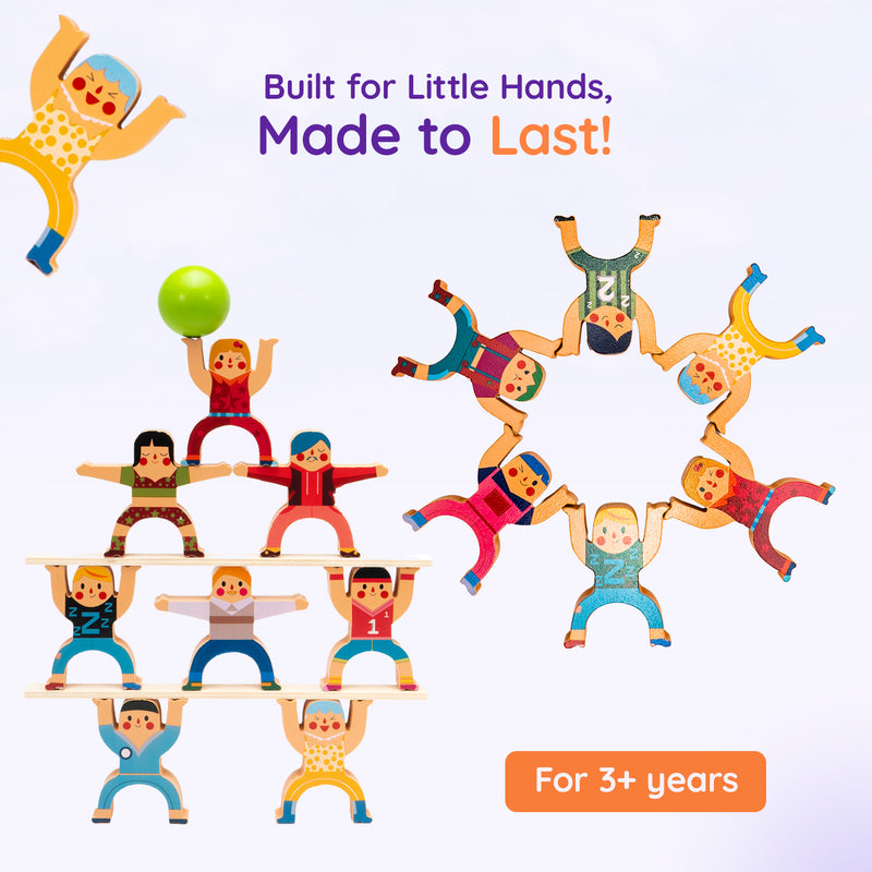 TinkerBox Stack & Balance Acrobat Human Tower