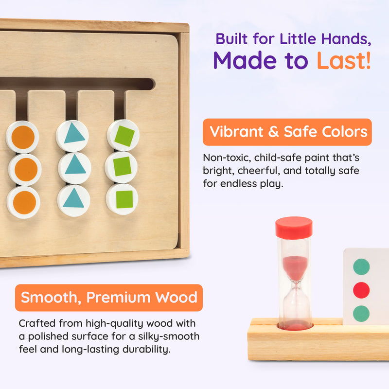 TinkerBox Color and Pattern Sliding Puzzle Game