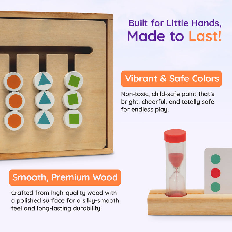 TinkerBox Color and Pattern Sliding Puzzle Game