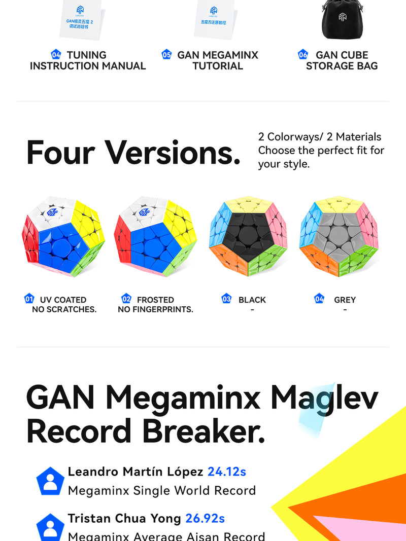 GAN Megaminx MagLev (UV Coated)