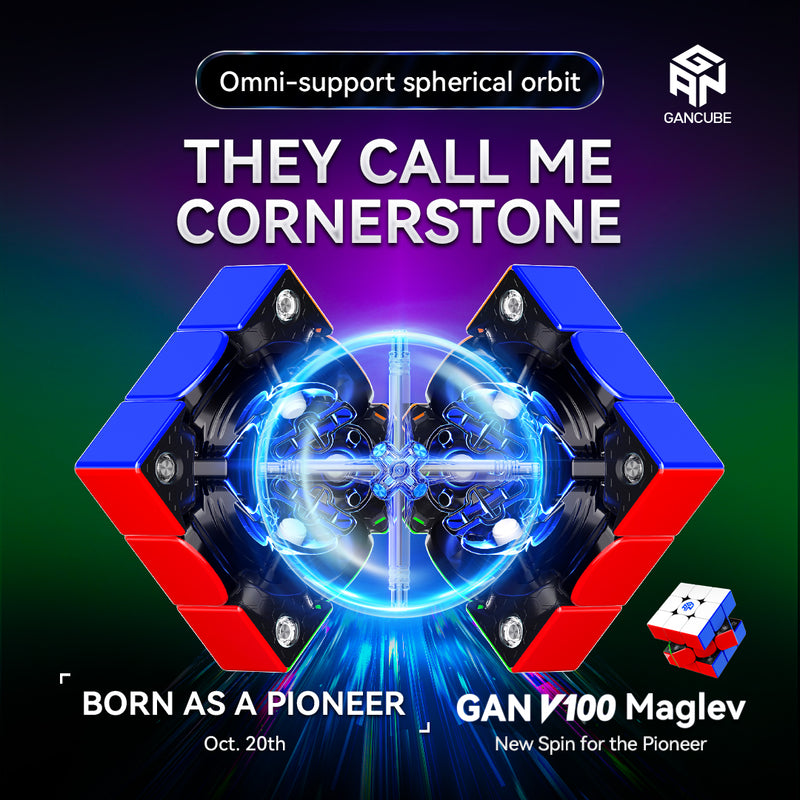GAN V100 3x3 (Magnetic, MagLev, Core Magnets, UV)