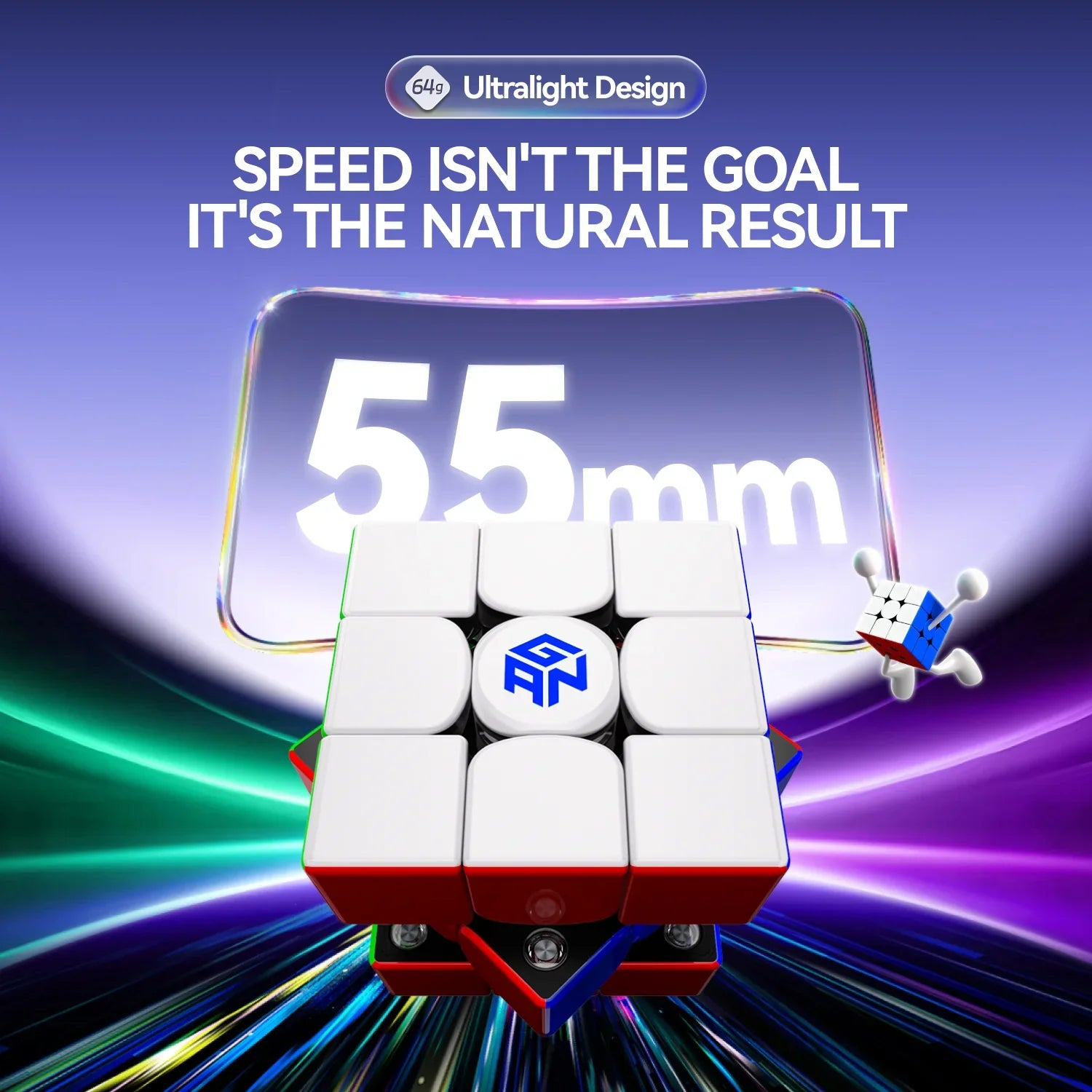 Buy GAN V100 3x3 (Magnetic, MagLev, Core Magnets, UV) Speed Cube Online ...