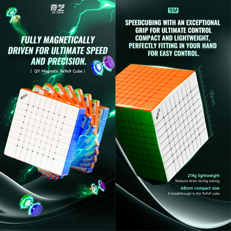 QiYi 9M 9x9 (Magnetic) Ball-Core
