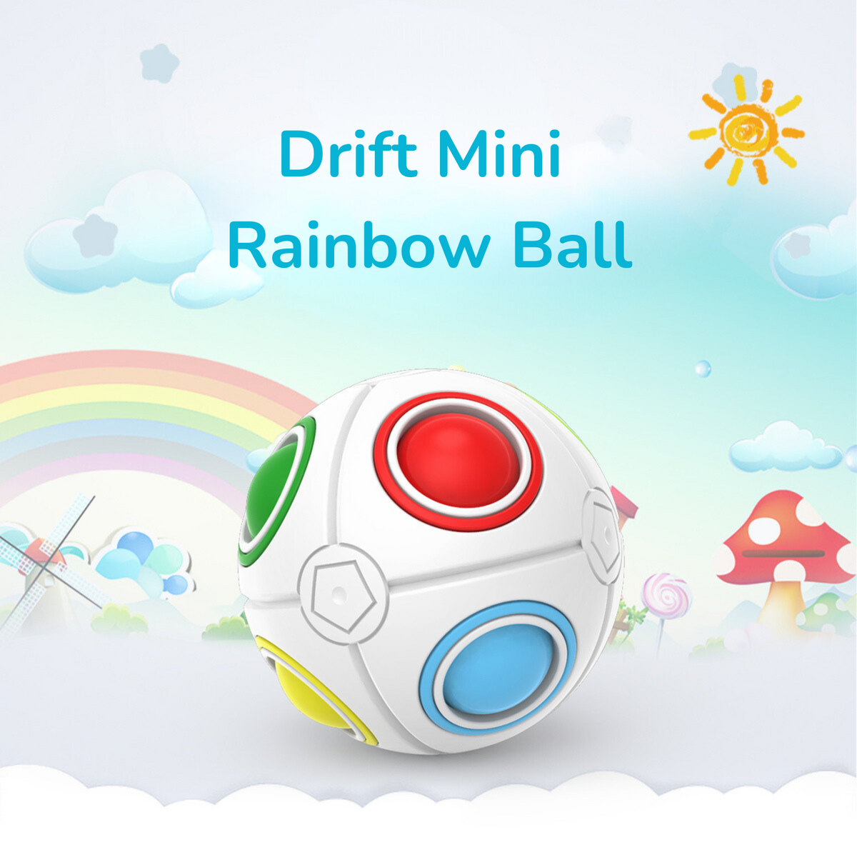 Buy Drift Rainbow Ball Mini (8 Holes) Puzzle Online | Cubelelo