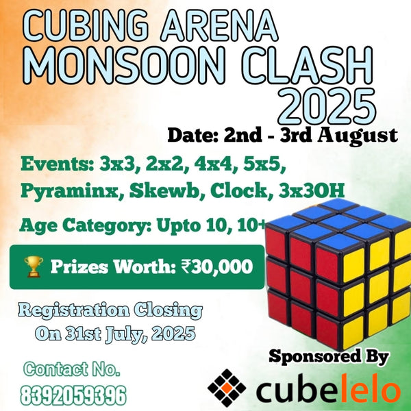 Cubing Arena Monsoon Clash 2025 | Online Competition