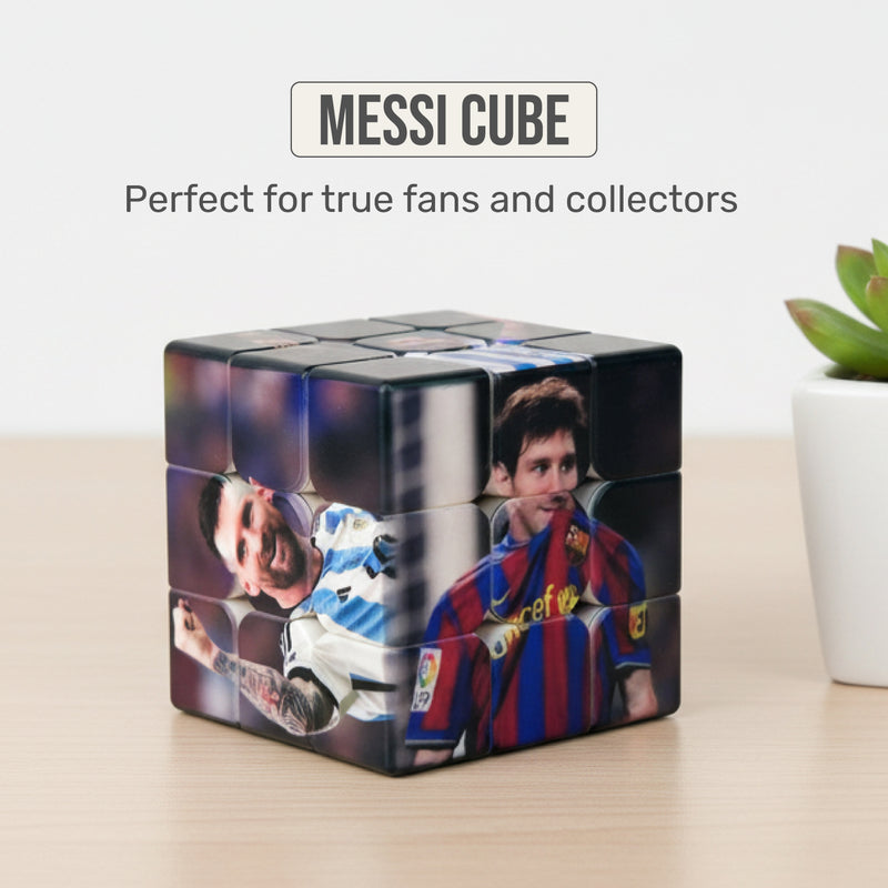 Messi Rubik’s Cube – Full UV-Printed Tribute Puzzle | Limited Edition Collectible