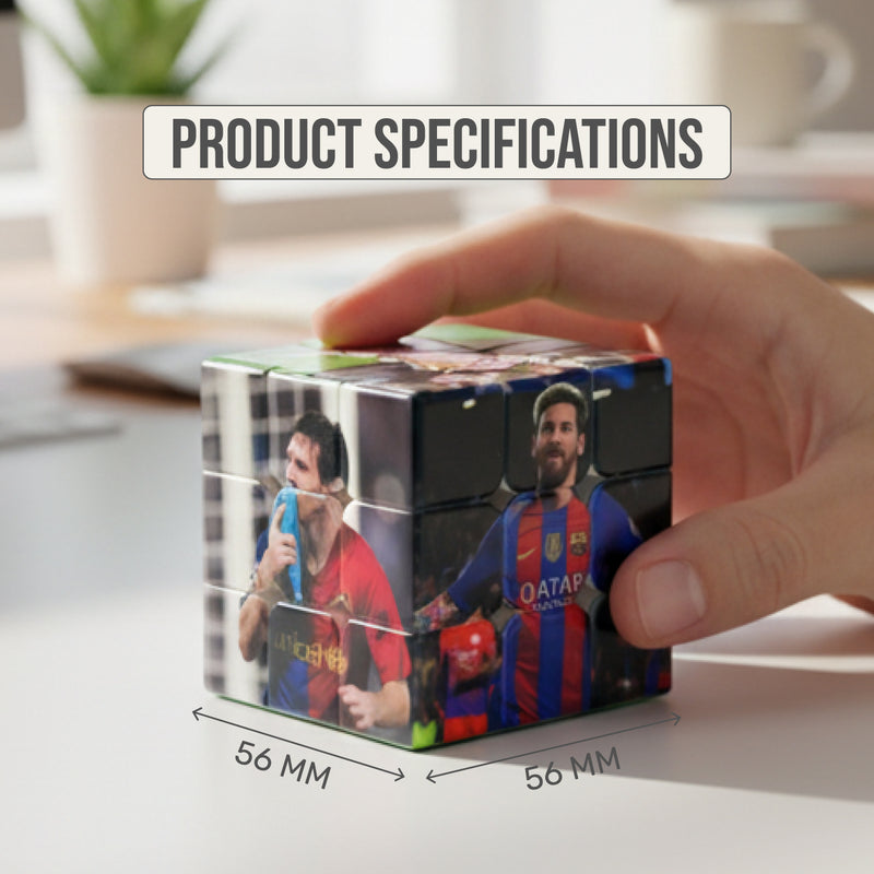 Messi Rubik’s Cube – Full UV-Printed Tribute Puzzle | Limited Edition Collectible