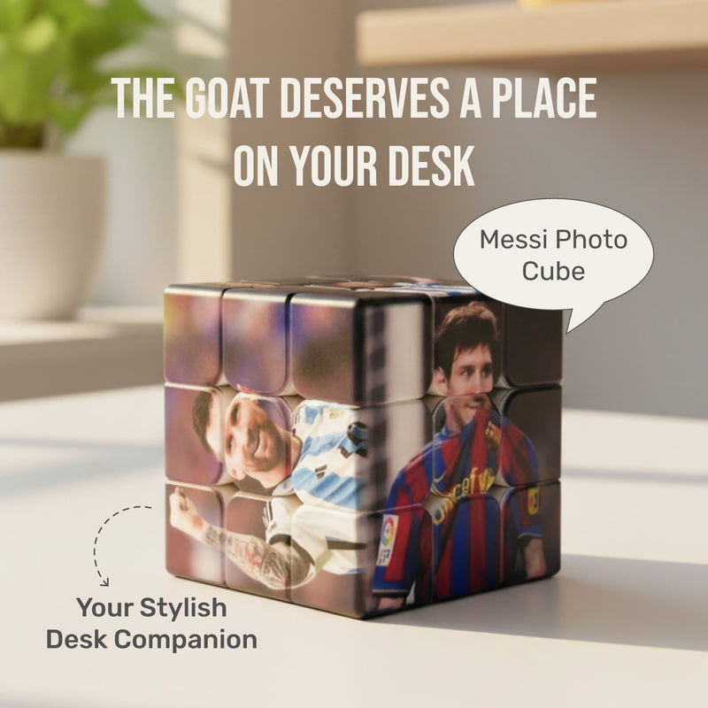 Messi Rubik’s Cube – Full UV-Printed Tribute Puzzle | Limited Edition Collectible