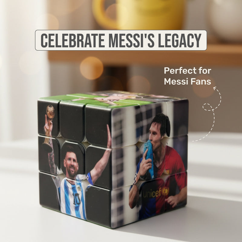 Messi Rubik’s Cube – Full UV-Printed Tribute Puzzle | Limited Edition Collectible