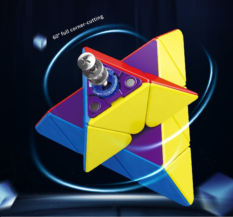 MoYu RS Pyraminx M (MagLev) image showing its amazing 60 degrees corner cutting capabilities