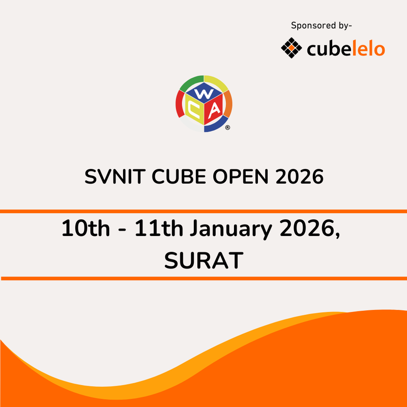 SVNIT Cube Open 2026 | Competition