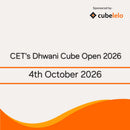 CET's Dhwani Cube Open 2026 | Competition