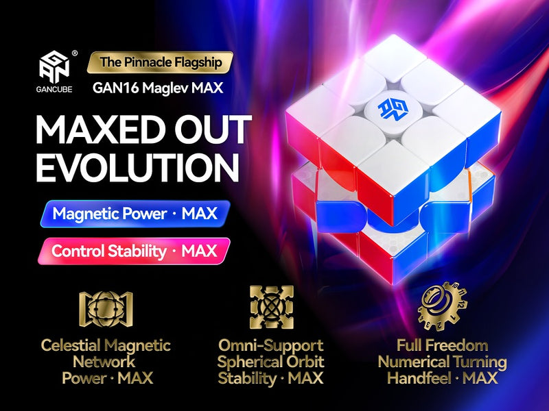 GAN 16 3x3 Max (Magnetic, MagLev, Core Magnets, UV Coated)