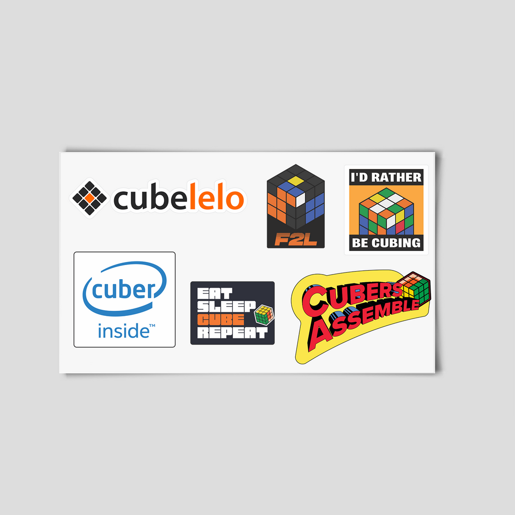 Cube Test Sticker Speedcubing Stickers (Assorted)