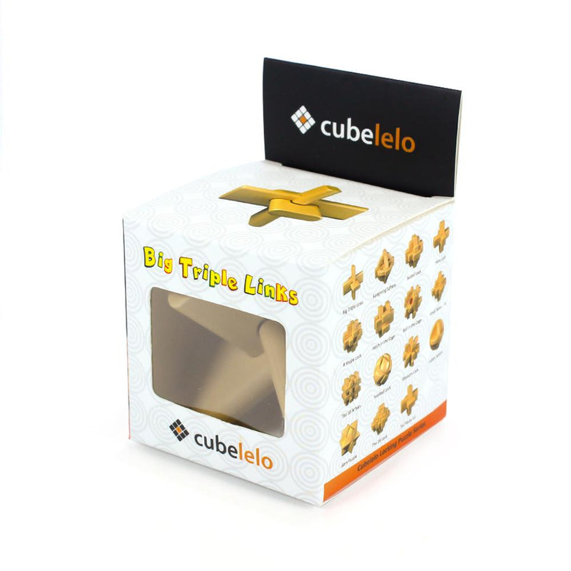 Cubelelo Big Triple Links Puzzle-Locking Puzzles-Cubelelo