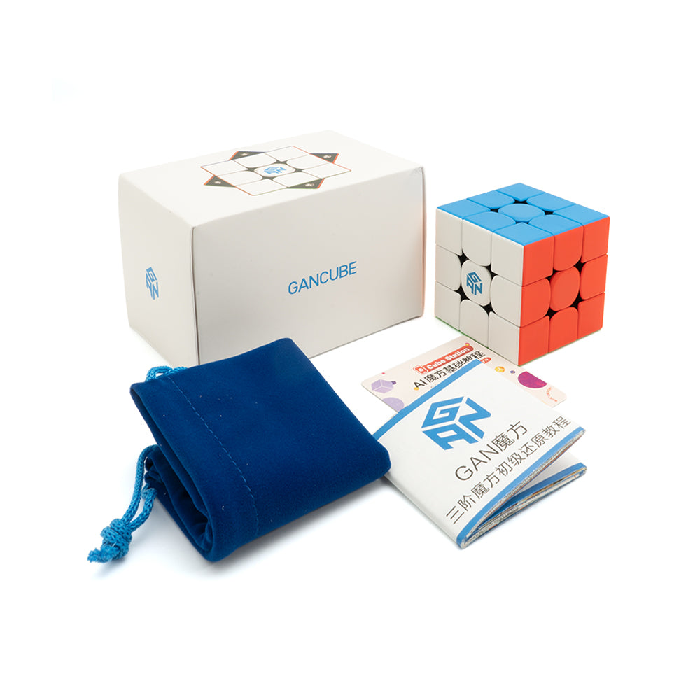 LotFancy GAN 356 M 3x3 Magnetic Speed Cube, 3x3x3 Gans 356M Puzzle Cube,  Lite Version,Stickerless 