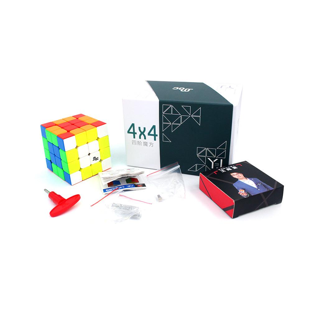 Yongjun YJ MGC4 4x4 Speedcube – Mit Würfeltasche & Stativ, Aufkleberlos, Mehrfarbig, Für Anfänger & Profis