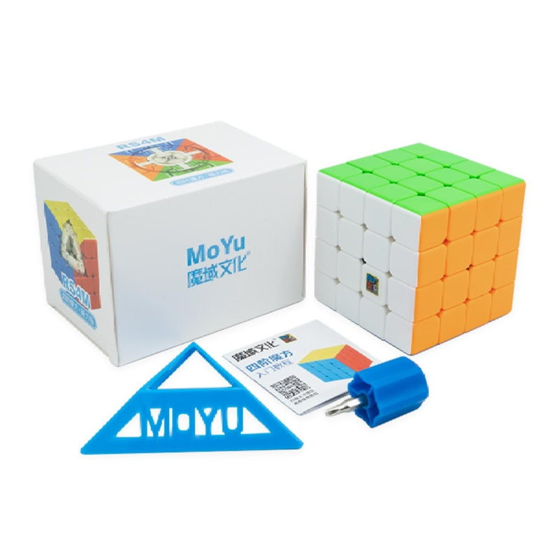 Acheter RS4M 2020 Cube magique magnétique moyu RS4 M 4x4x4 Cubo Magico RS4M  4x4 Cube magnétique SpeederCube Puzzle jouets pour enfants cadeau