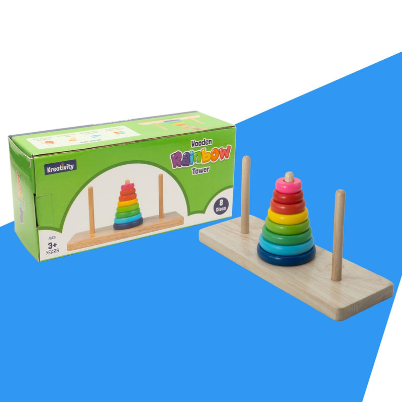 Wooden Rainbow Tower