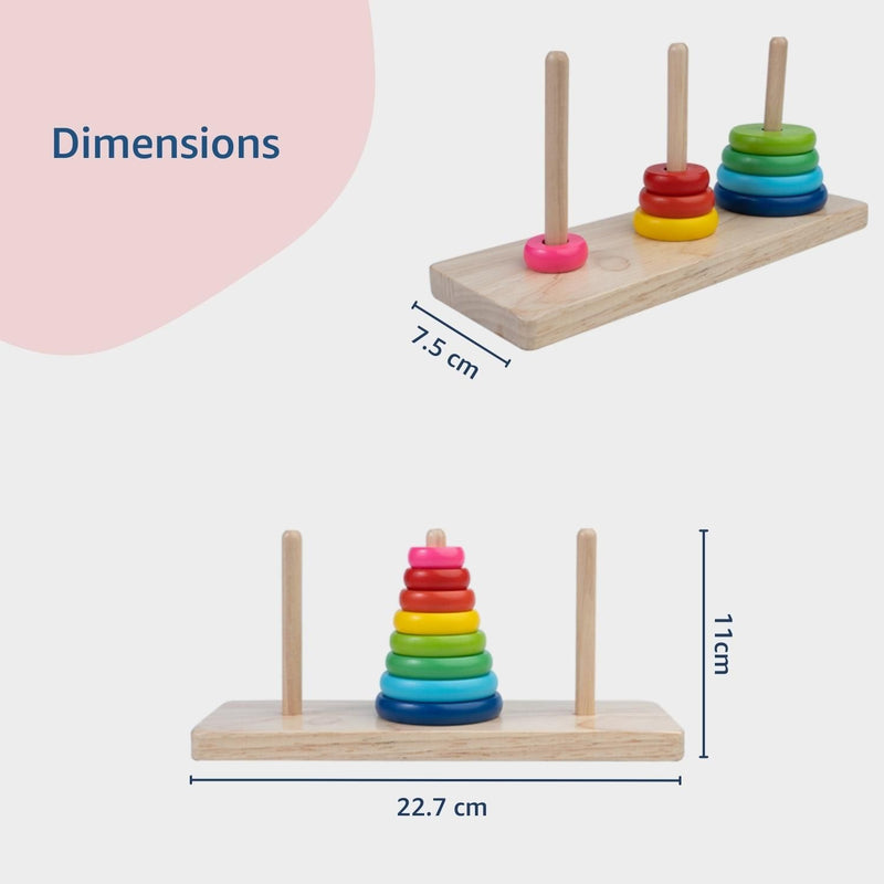 Wooden Rainbow Tower