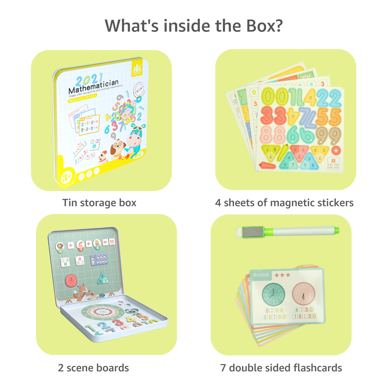 Buy Montessori Fun Magnetic Sticker Game with Tin Box | Cube Lelo