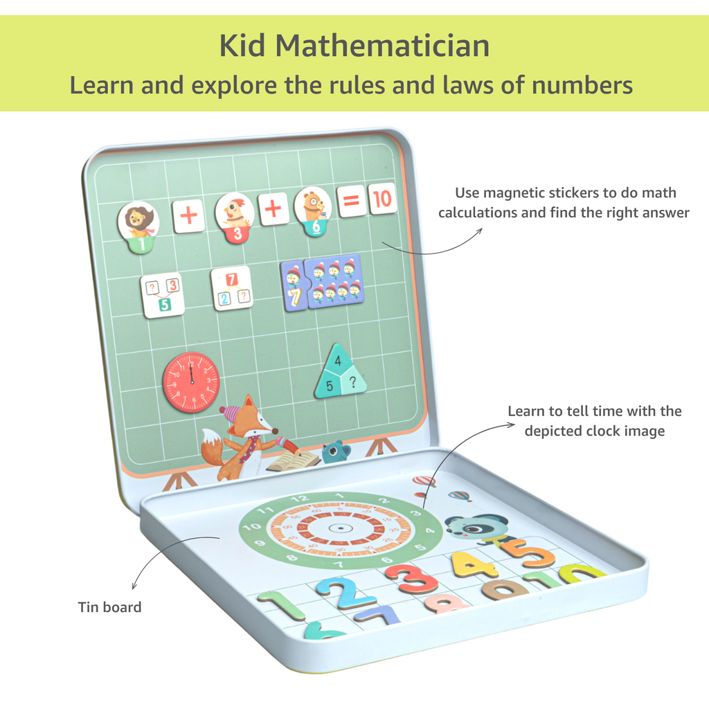 Buy Montessori Fun Magnetic Sticker Game with Tin Storage Box