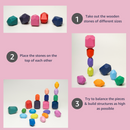 Wooden Stone Building Blocks