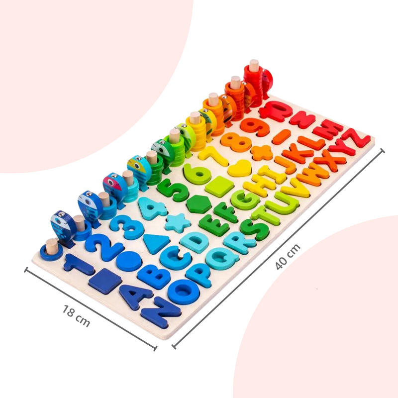 6-in-1 Multifunctional Learning Board Puzzle
